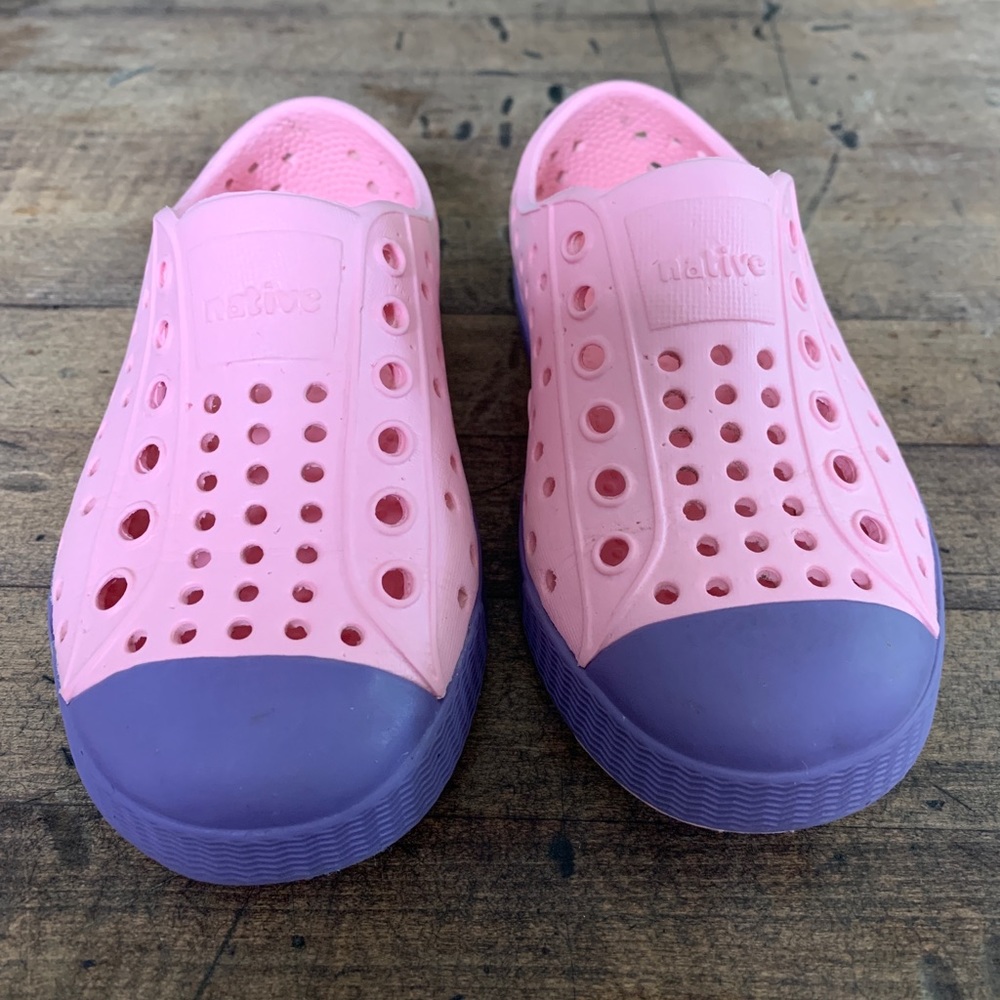 Pink and Purple Native Jefferson Shoes